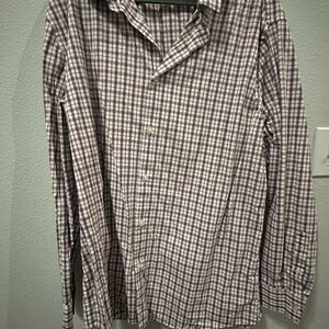Banana Republic Men's Purple Plaid Shirt